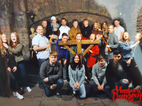Klasse HH19C vom Berufskolleg Lbbecke, hier im Hamburg Dungeon, Hamburg 2018 – Bildergalerie Klassenfahrten von Jugendtours