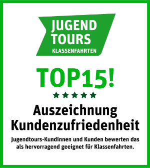 Qualittssiegel „Top15-Unterknfte“ von Jugendtours