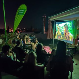 Open-Air-Kino unter dem Sternenhimmel
