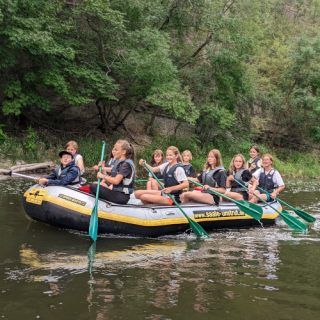 Schlauchboottour auf der Saale