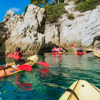 Kajaktour - an der Costa Brava